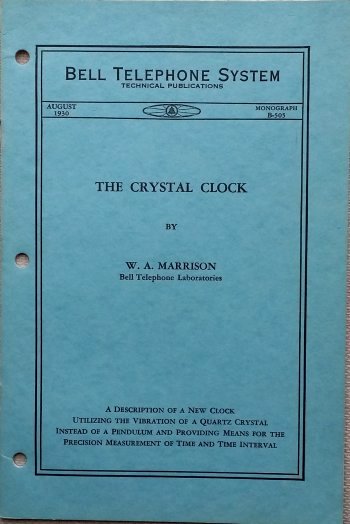 Marrison ( W.A.):  The Crystal Clock