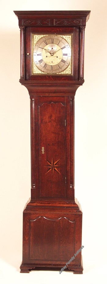 An 8-day oak longcase clock by John Owen, Llanwrst c1765