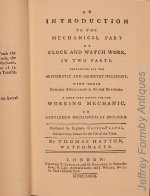 Hatton (T.): An Introduction to the Mechanical Part of Clock and Watch Work