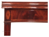 A mahogany serpentine fronted card table c1785