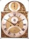 Dial of longcase clock by Thomas Lozano, London c1780