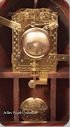 Back of movement of Regency mahogany bracket clock by Webster, Cornhill, London c1820