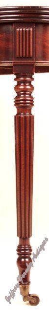 Leg of mahogany tea table c1825